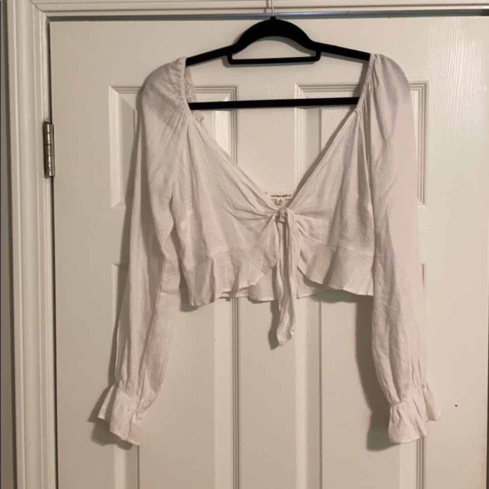 Cotton candy LA white blouse